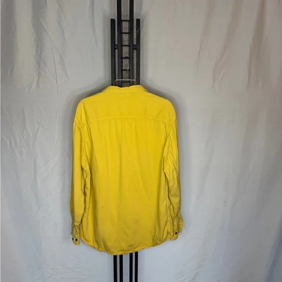 GAP Bright Yellow Casual Button-Down Shirt - Picture 3 of 6